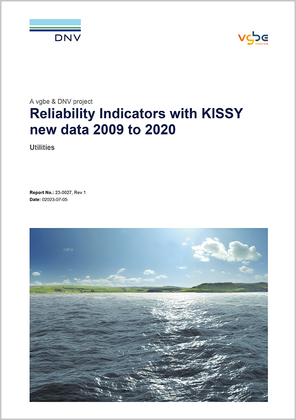Reliability indicators with KISSY new data 2009 to 2020 - A vgbe & DNV project
