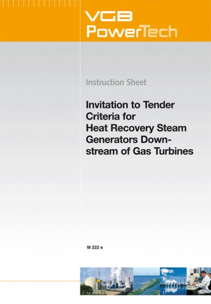 Invitation to Tender Criteria for Heat Recovery Steam Generators Downstream of Gas Turbines - ebook