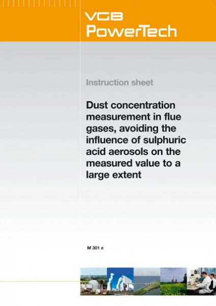 Dust concentration measurement in flue gases, avoiding theinfluence of sulphuric acid aerosols on the measured value to a large extent