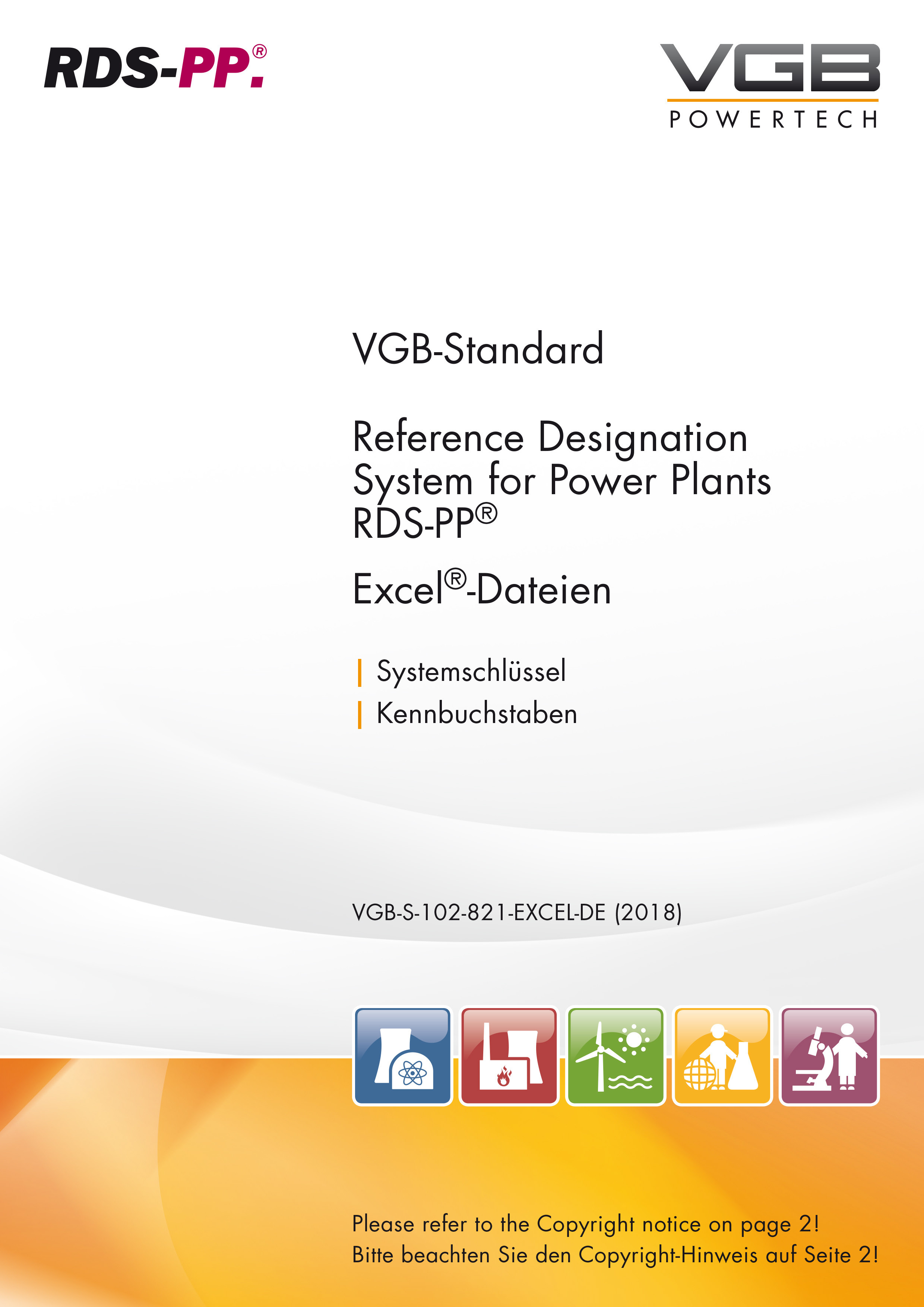 RDS-PP® Referenzkennzeichensystem für Kraftwerke - Kennbuchstaben für Kraftwerkssysteme (Systemschlüssel) - Excel-Liste (Deutschsprachige Version)