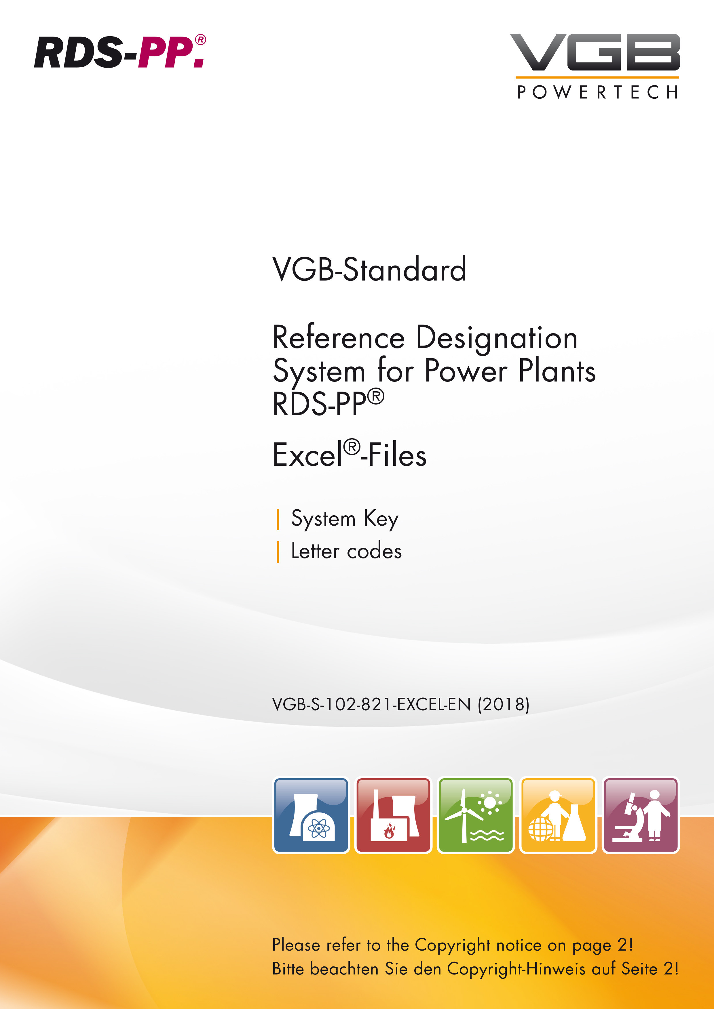 RDS-PP®  Reference Designation System for Power Plants - Letter Code for Power Plant Systems (System Key) - Excel-table (English edition)