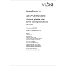 Änderungsblätter zum vgbe/VGB-Regelwerk / Amendments to vgbe/VGB standards (kostenlos/free of charge)